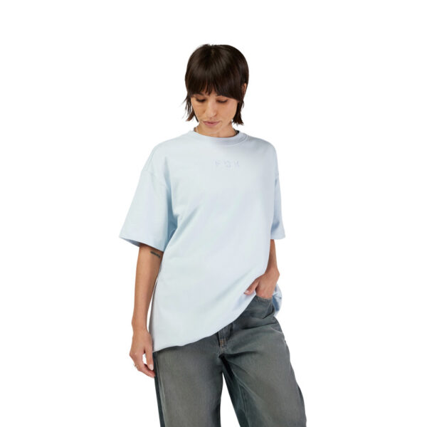 T-shirt FOX LADY WORDMARK OS PALE BLUE - obrazek 3