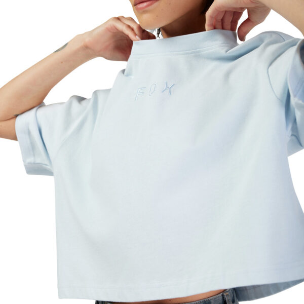 T-shirt FOX LADY WORDMARK OS CROP PALE BLUE - obrazek 5