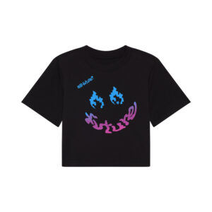 T-shirt FOX LADY HELLO BABY BLACK