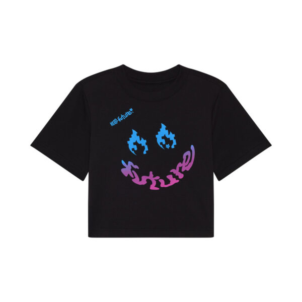 T-shirt FOX LADY HELLO BABY BLACK