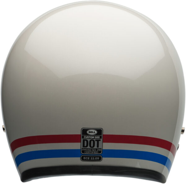 Kask BELL CUSTOM 500 ECE6 STRIPES PEARL WHITE RED BLUE - obrazek 2