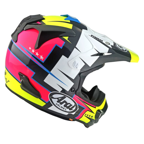 Kask ARAI MX-V EVO BATTLE YELLOW XS - obrazek 2