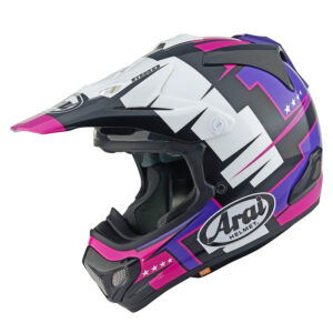 Kask ARAI MX-V EVO BATTLE PURPLE XS