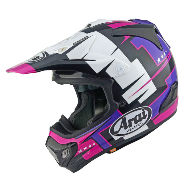 Kask ARAI MX-V EVO BATTLE PURPLE XS