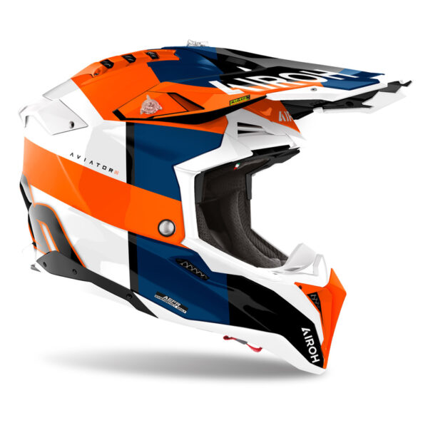 Kask AIROH AVIATOR 3 MONARCH ORANGE GLOSS - obrazek 2