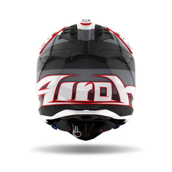 Kask AIROH AVIATOR 3 MONARCH GREY RED MATT - obrazek 3