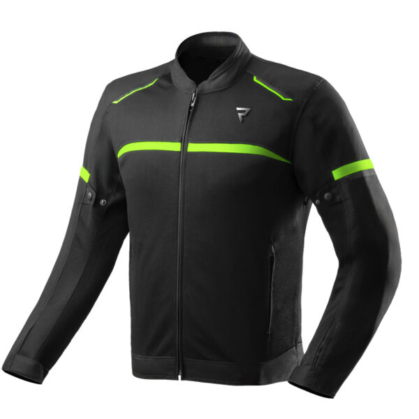 Kurtka tekstylna REBELHORN ECHO BLACK/FLUO YELLOW