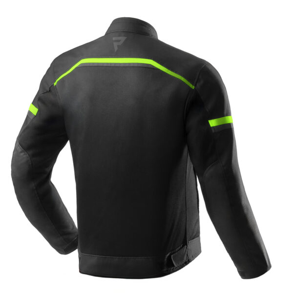 Kurtka tekstylna REBELHORN ECHO BLACK/FLUO YELLOW - obrazek 2