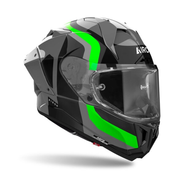Kask AIROH GP800 COMPETITION GREEN FLUO GLOSS - obrazek 2