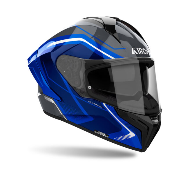 Kask AIROH MATRYX WIDE BLUE GLOSS - obrazek 2