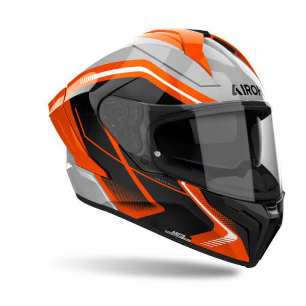Kask AIROH MATRYX WIDE ORANGE GLOSS - obrazek 2