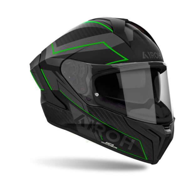 Kask AIROH MATRYX SENTINEL GREEN MATT - obrazek 2