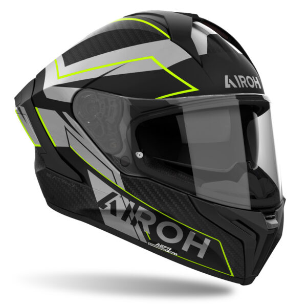 Kask AIROH MATRYX SENTINEL YELLOW MATT - obrazek 3