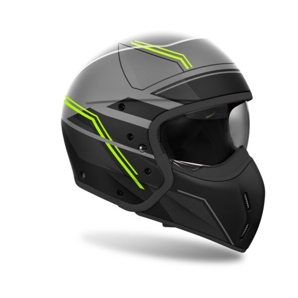 Kask AIROH J110 SLIM YELLOW MATT - obrazek 2
