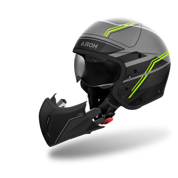 Kask AIROH J110 SLIM YELLOW MATT - obrazek 5