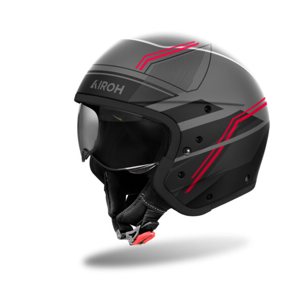 Kask AIROH J110 SLIM RED MATT - obrazek 4