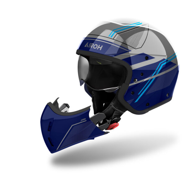 Kask AIROH J110 SLIM BLUE GLOSS - obrazek 5