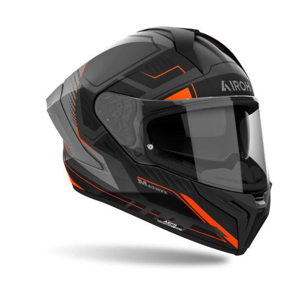 Kask AIROH MATRYX ROCKET ORANGE MATT - obrazek 2