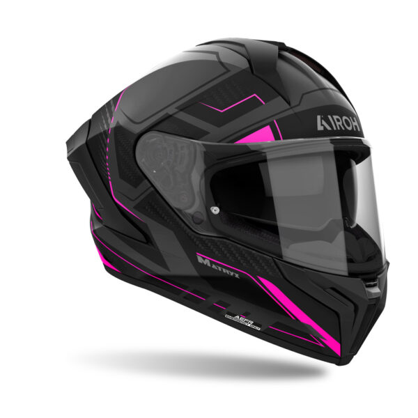 Kask AIROH MATRYX ROCKET PINK MATT - obrazek 2