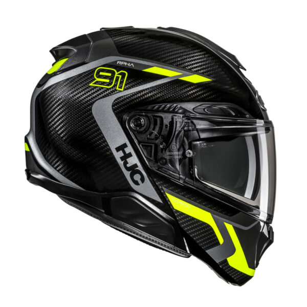 Kask HJC RPHA91 CARBON LAGOS BLACK/YELLOW - obrazek 3