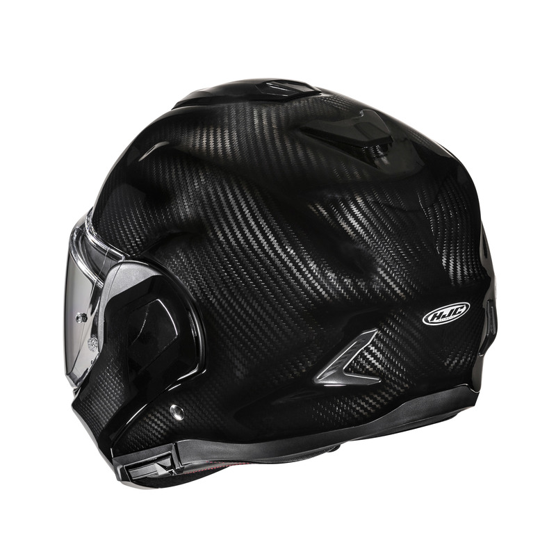 Kask HJC F100 CARBON SOLID BLACK - obrazek 3