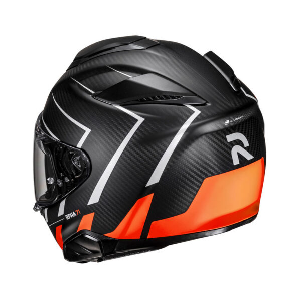 Kask HJC RPHA71 CARBON CANO BLACK/GREY/ORANGE - obrazek 3