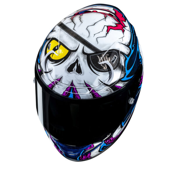 Kask HJC RPHA12 KRAKEN WHITE/BLUE - obrazek 2