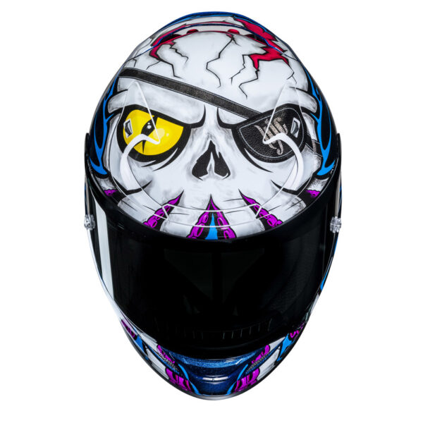 Kask HJC RPHA12 KRAKEN WHITE/BLUE - obrazek 4