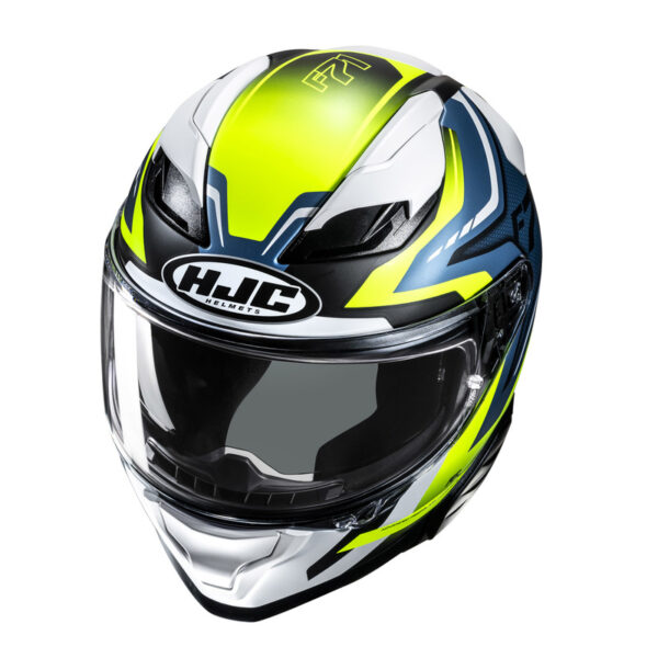 Kask HJC F71 FES YELLOW/BLUE - obrazek 2