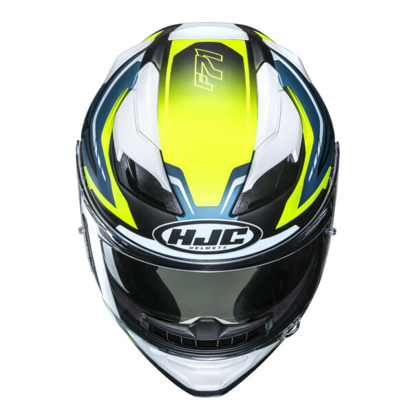 Kask HJC F71 FES YELLOW/BLUE - obrazek 4