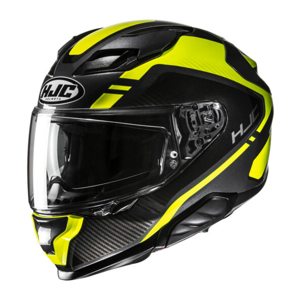 Kask HJC F71 TOZZ BLACK/YELLOW