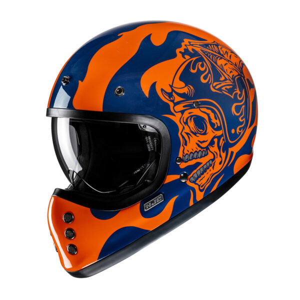 Kask HJC V60 FLAME BLACK/RED - obrazek 2