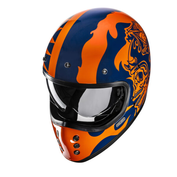 Kask HJC V60 FLAME BLACK/RED - obrazek 4