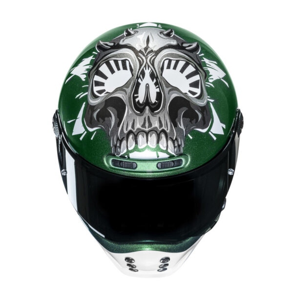 Kask HJC V10 CRANIA GREEN/WHITE - obrazek 2