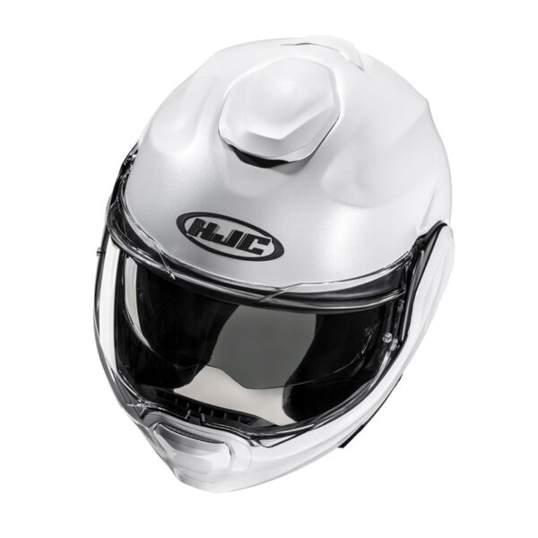 Kask HJC F100 SOLID PEARL WHITE - obrazek 2