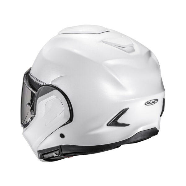 Kask HJC F100 SOLID PEARL WHITE - obrazek 3