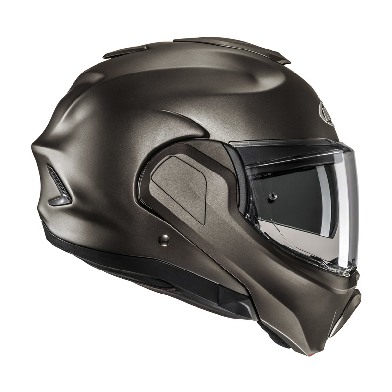 Kask HJC F100 SOLID SEMI FLAT TITANIUM - obrazek 2