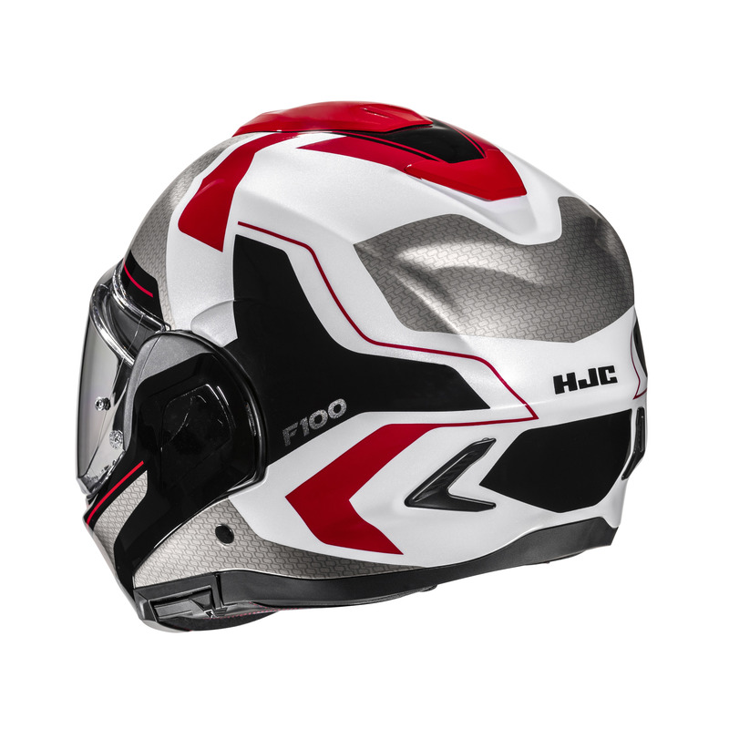 Kask HJC F100 BIOS RED/BLACK - obrazek 3