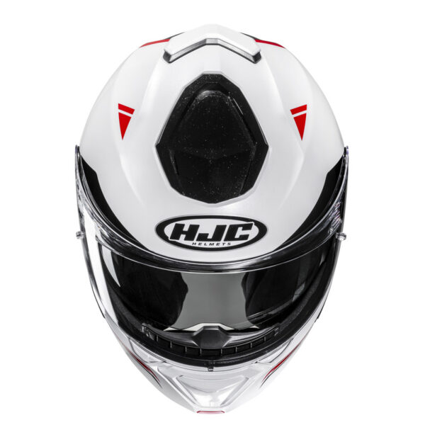 Kask HJC I91 TRICUS WHITE/RED - obrazek 4