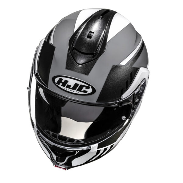Kask HJC C91N KAON BLACK/WHITE - obrazek 2