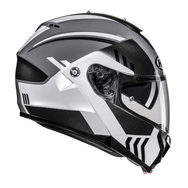 Kask HJC C91N KAON BLACK/WHITE - obrazek 4