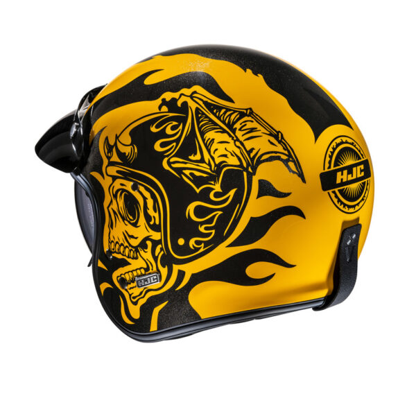 Kask HJC V31 FLAME YELLOW/BLACK - obrazek 5