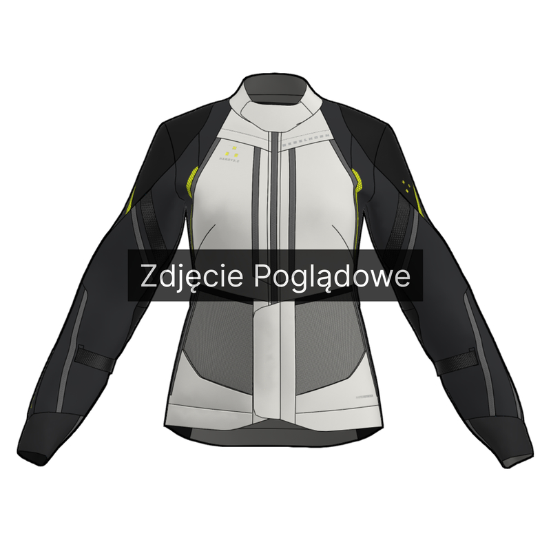 Kurtka tekstylna REBELHORN HARDY 3.0 LADY BLACK/GREY/FLUO YELLOW