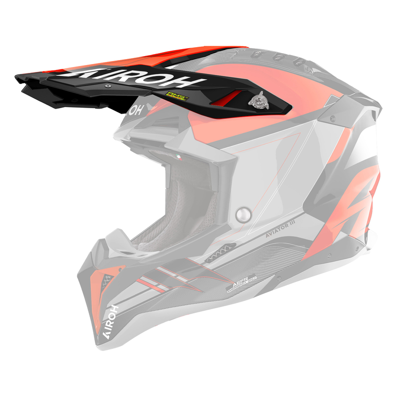 Daszek do kasku AIROH AVIATOR 3 SABER ORANGE GLOSS