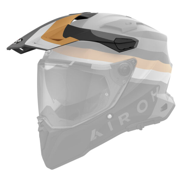 Daszek do kasku AIROH COMMANDER 2 DOOM GOLD MATT (NEW LOGO)
