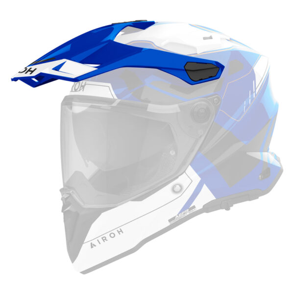 Daszek do kasku AIROH COMMANDER 2 REVEAL BLUE GLOSS (NEW LOGO) - obrazek 2