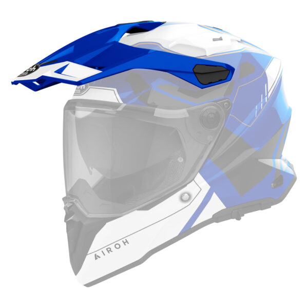 Daszek do kasku AIROH COMMANDER 2 REVEAL BLUE GLOSS (NEW LOGO)