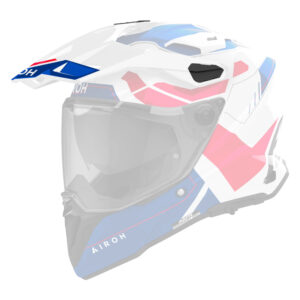 Daszek do kasku AIROH COMMANDER 2 REVEAL BLUE/RED GLOSS (NEW LOGO)