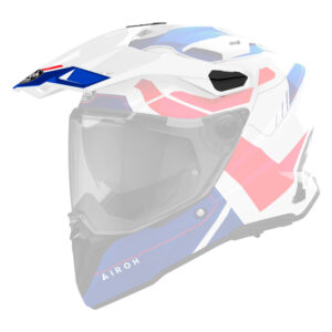 Daszek do kasku AIROH COMMANDER 2 REVEAL BLUE/RED GLOSS (OLD LOGO)