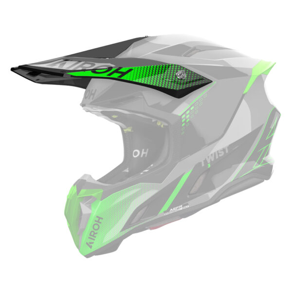 Daszek do kasku AIROH TWIST 3 SHARD GREEN GLOSS